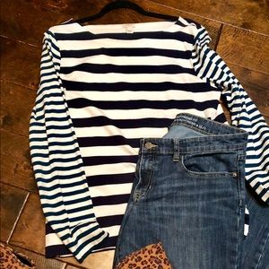 Jcrew striped cotton shirt